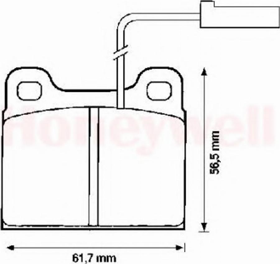 BENDIX 571860B - Тормозные колодки, дисковые, комплект autodnr.net