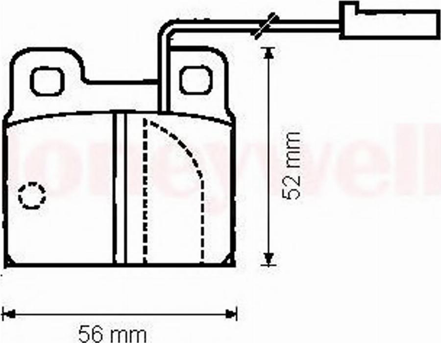 BENDIX 571861B - Тормозные колодки, дисковые, комплект avtokuzovplus.com.ua