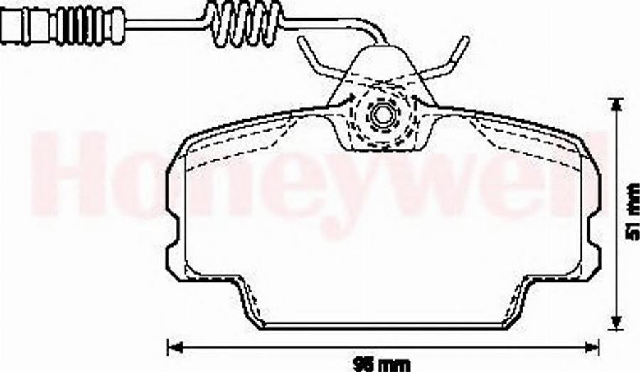 BENDIX 571868B - Гальмівні колодки, дискові гальма autocars.com.ua