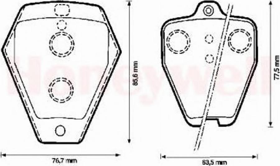 BENDIX 571871B - Тормозные колодки, дисковые, комплект avtokuzovplus.com.ua