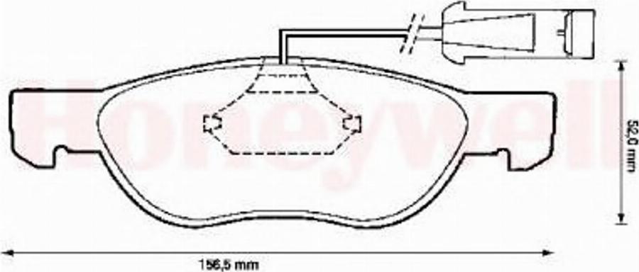 BENDIX 571883B - Тормозные колодки, дисковые, комплект avtokuzovplus.com.ua