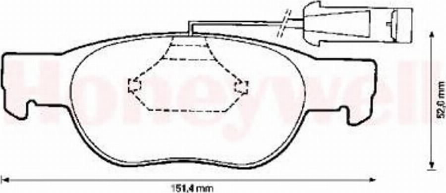 BENDIX 571887B - Гальмівні колодки, дискові гальма autocars.com.ua