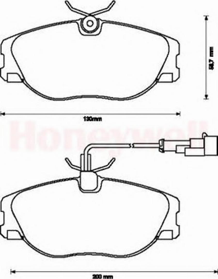 BENDIX 571894B - Гальмівні колодки, дискові гальма autocars.com.ua