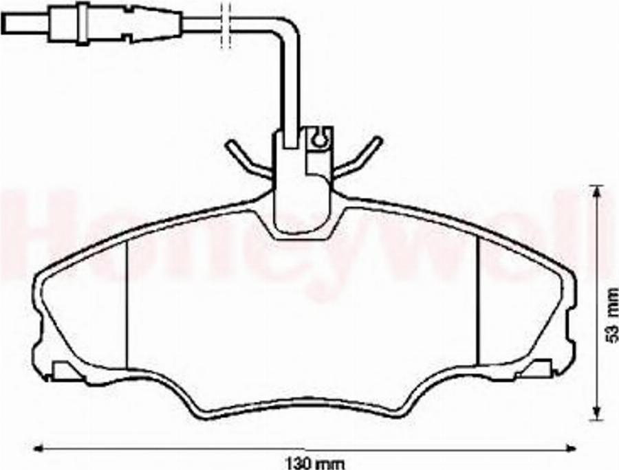 BENDIX 571897B - Тормозные колодки, дисковые, комплект avtokuzovplus.com.ua