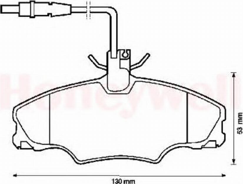 BENDIX 571897X - Гальмівні колодки, дискові гальма autocars.com.ua