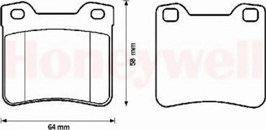 BENDIX 571899X - Тормозные колодки, дисковые, комплект avtokuzovplus.com.ua