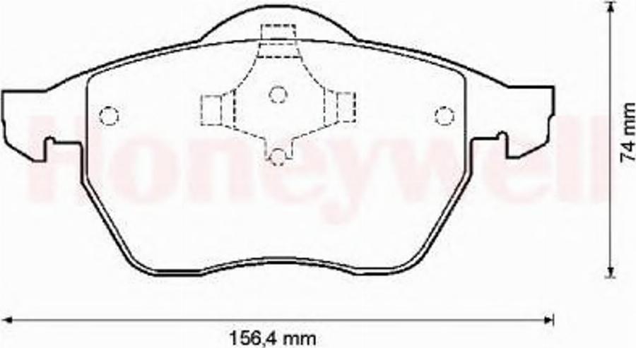 BENDIX 571900B - Гальмівні колодки, дискові гальма autocars.com.ua