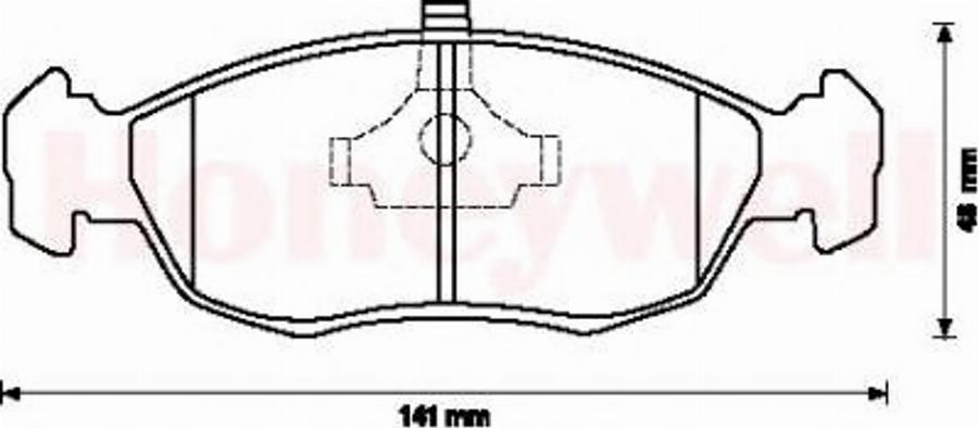 BENDIX 571902B - Гальмівні колодки, дискові гальма autocars.com.ua