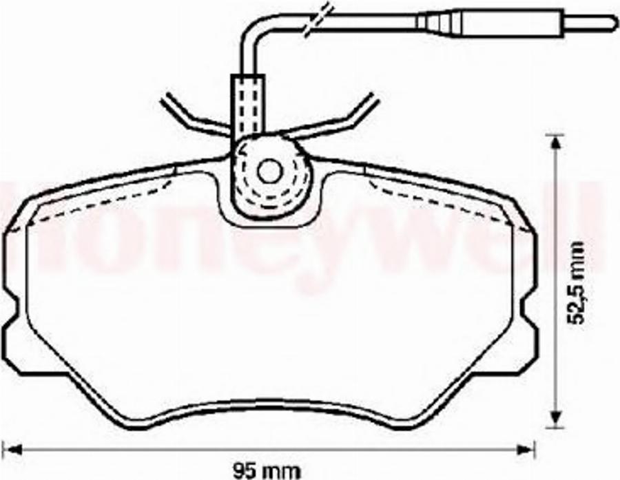 BENDIX 571904B - Гальмівні колодки, дискові гальма autocars.com.ua