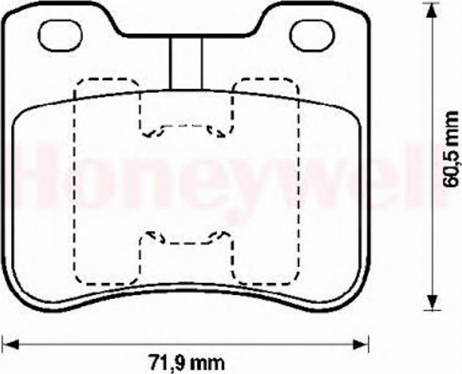 BENDIX 571912B - Тормозные колодки, дисковые, комплект autodnr.net