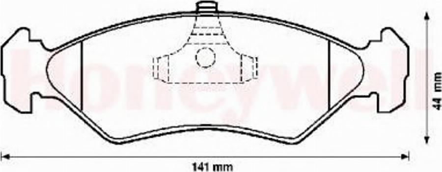 BENDIX 571913B - Тормозные колодки, дисковые, комплект avtokuzovplus.com.ua