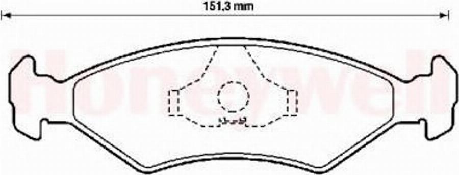 BENDIX 571914X - Тормозные колодки, дисковые, комплект avtokuzovplus.com.ua