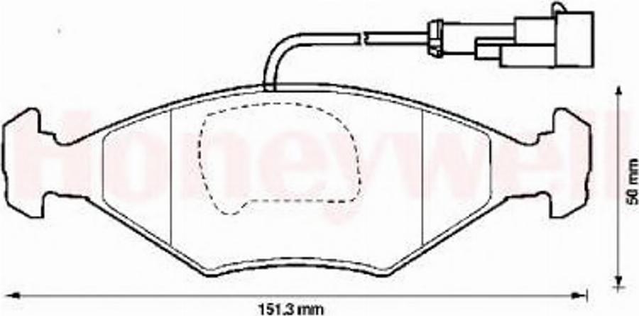 BENDIX 571917B - Тормозные колодки, дисковые, комплект autodnr.net