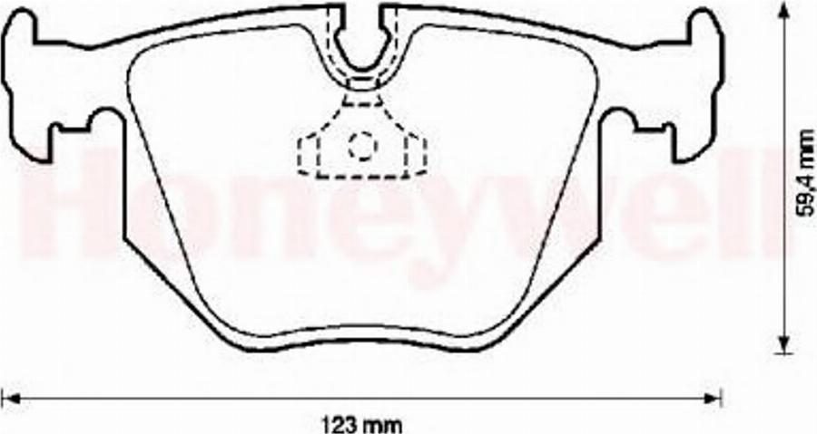 BENDIX 571918B - Тормозные колодки, дисковые, комплект avtokuzovplus.com.ua