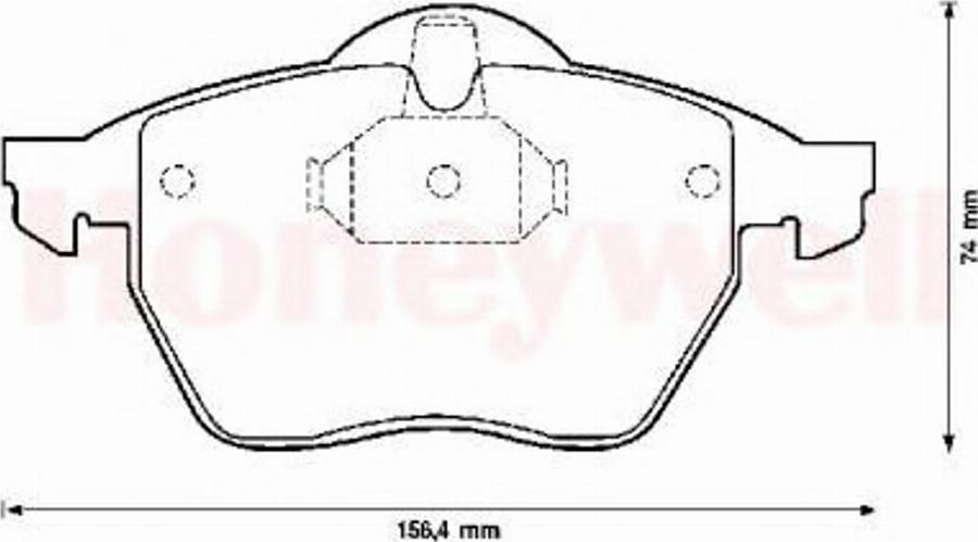 BENDIX 571920B - Гальмівні колодки, дискові гальма autocars.com.ua