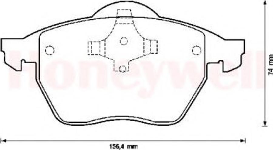 BENDIX 571921B - Гальмівні колодки, дискові гальма autocars.com.ua