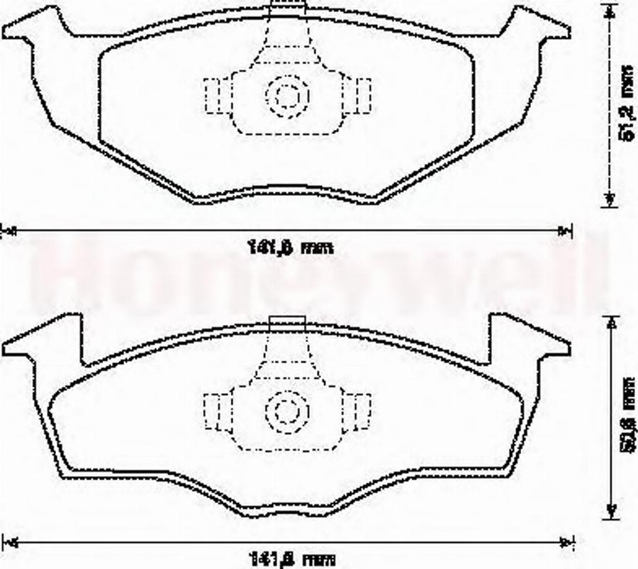 BENDIX 571923B - Тормозные колодки, дисковые, комплект autodnr.net