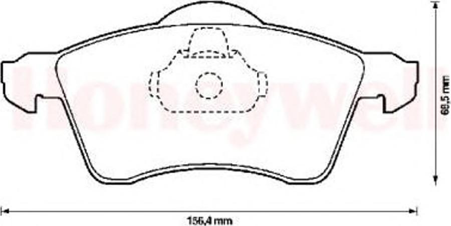 BENDIX 571934B - Гальмівні колодки, дискові гальма autocars.com.ua