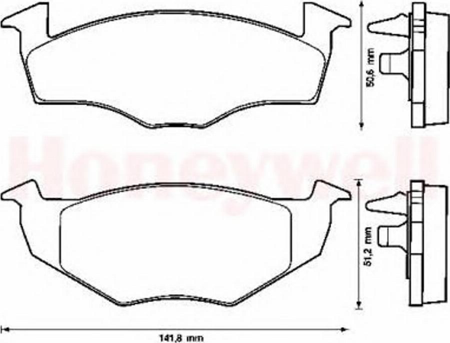 BENDIX 571939 B - Тормозные колодки, дисковые, комплект avtokuzovplus.com.ua