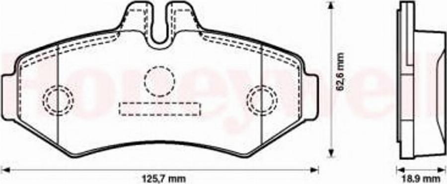 BENDIX 571950B - Гальмівні колодки, дискові гальма autocars.com.ua