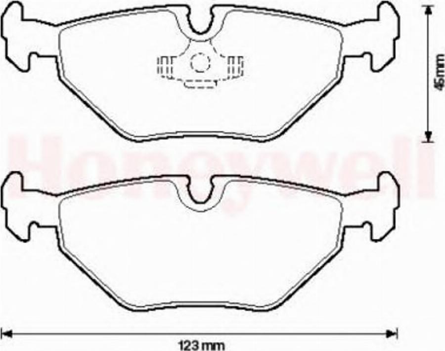 BENDIX 571960B - Тормозные колодки, дисковые, комплект autodnr.net