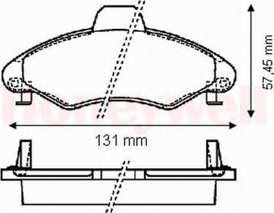 BENDIX 571964X - Тормозные колодки, дисковые, комплект avtokuzovplus.com.ua