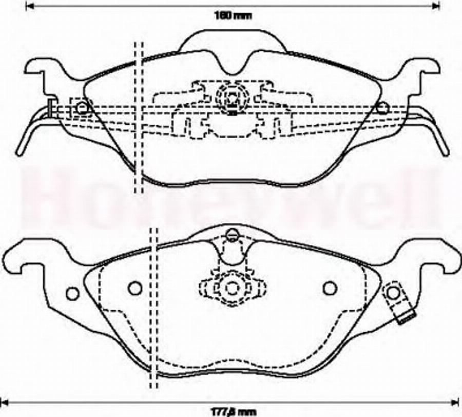 BENDIX 571968B - Тормозные колодки, дисковые, комплект autodnr.net