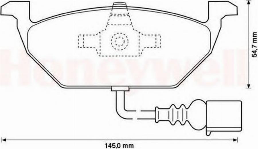 BENDIX 571971X - Тормозные колодки, дисковые, комплект autodnr.net