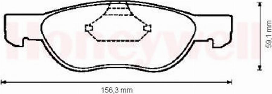 BENDIX 571973B - Тормозные колодки, дисковые, комплект avtokuzovplus.com.ua