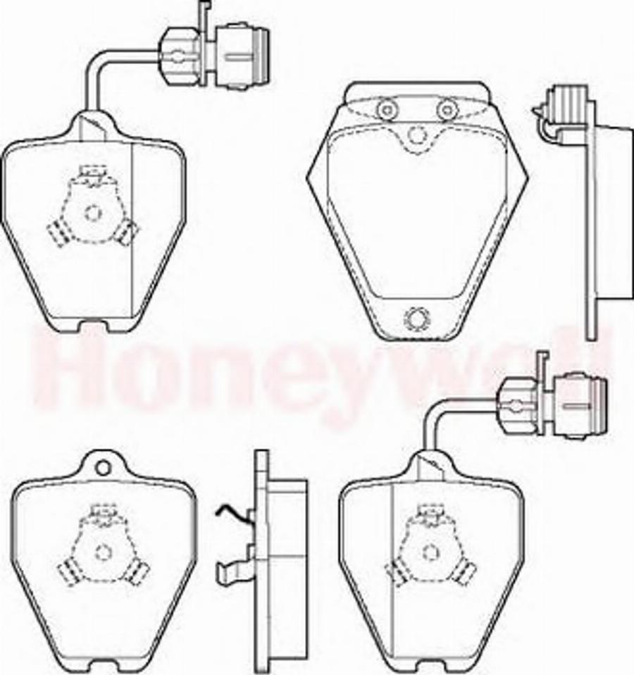 BENDIX 571983B - Тормозные колодки, дисковые, комплект avtokuzovplus.com.ua