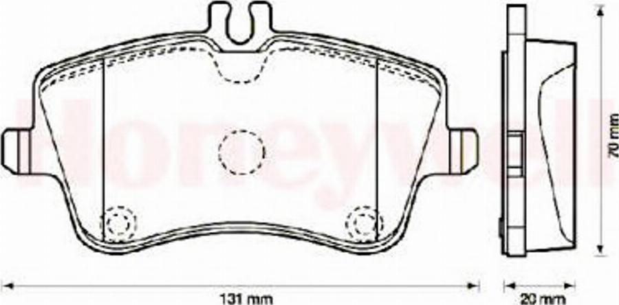 BENDIX 571986B - Тормозные колодки, дисковые, комплект avtokuzovplus.com.ua