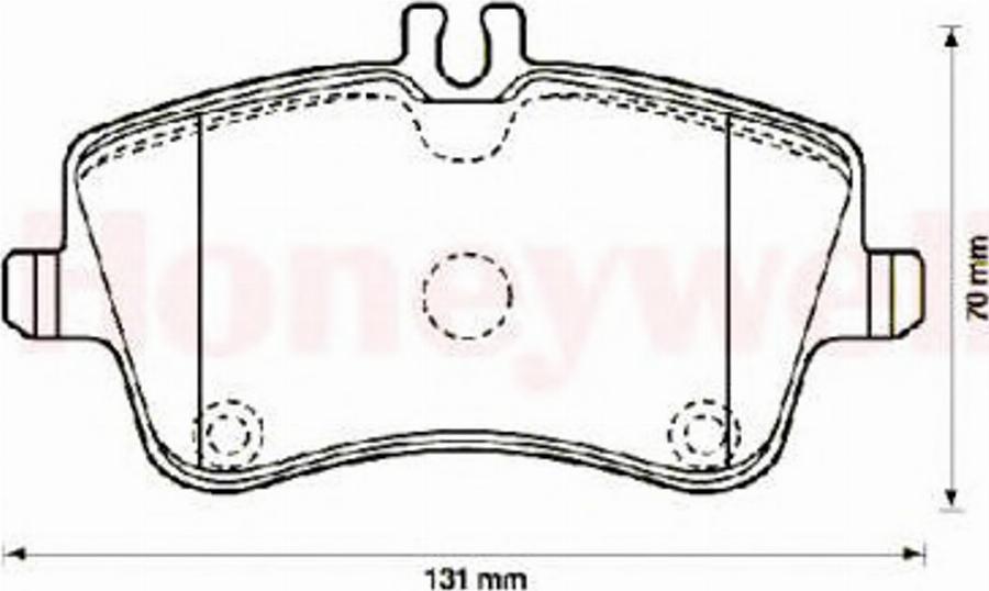 BENDIX 571987B - Тормозные колодки, дисковые, комплект avtokuzovplus.com.ua