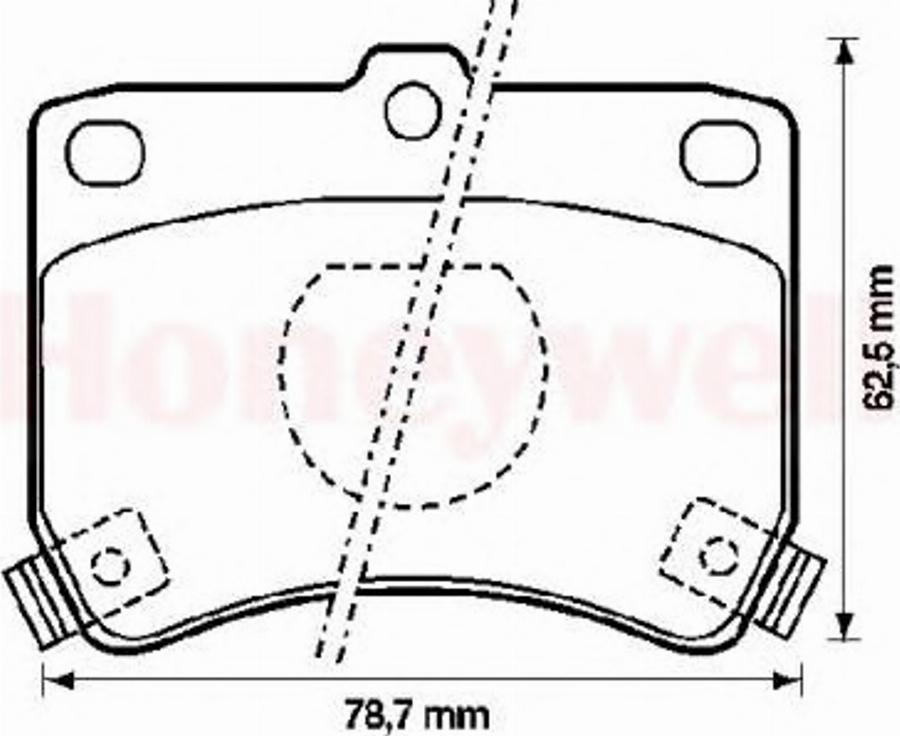 BENDIX 572100B - Гальмівні колодки, дискові гальма autocars.com.ua