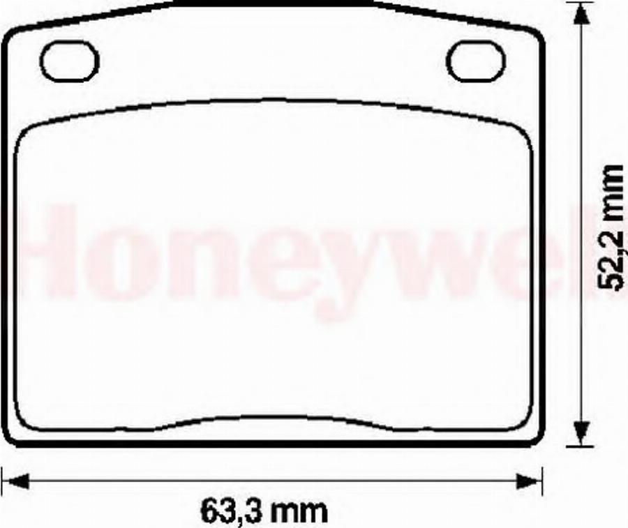 BENDIX 572106B - Тормозные колодки, дисковые, комплект avtokuzovplus.com.ua