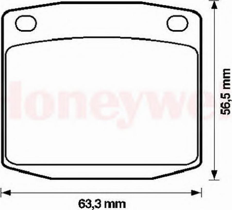 BENDIX 572107B - Тормозные колодки, дисковые, комплект avtokuzovplus.com.ua