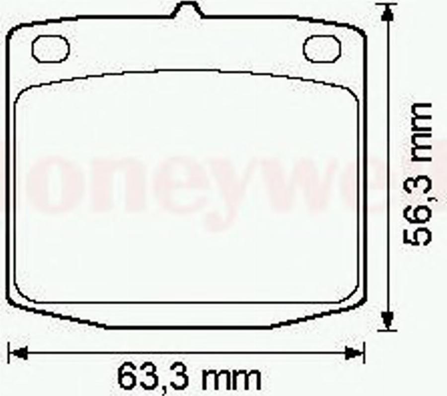 BENDIX 572108B - Тормозные колодки, дисковые, комплект avtokuzovplus.com.ua