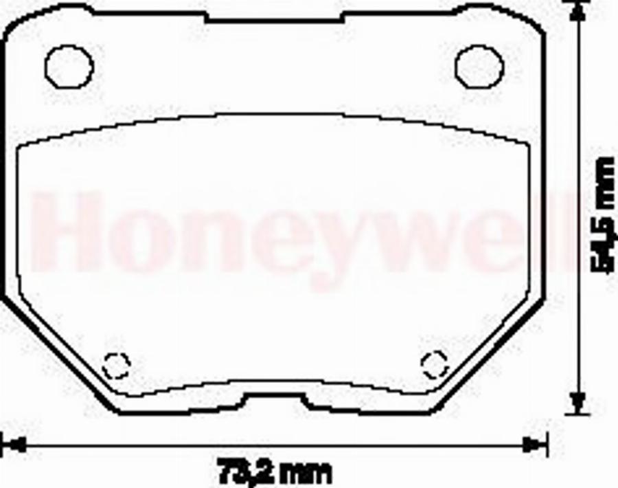 BENDIX 572110B - Тормозные колодки, дисковые, комплект autodnr.net