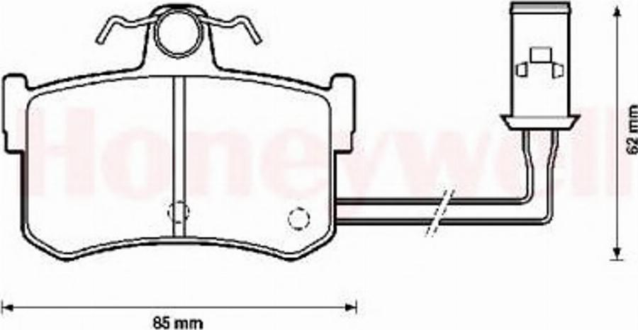 BENDIX 572124B - Тормозные колодки, дисковые, комплект avtokuzovplus.com.ua