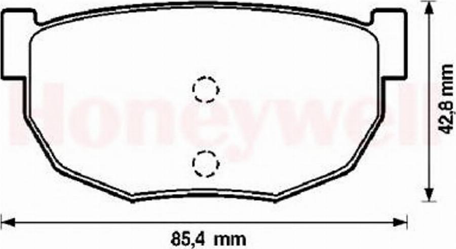 BENDIX 572129B - Тормозные колодки, дисковые, комплект autodnr.net