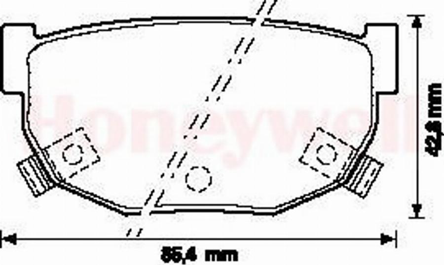 BENDIX 572130B - Тормозные колодки, дисковые, комплект avtokuzovplus.com.ua