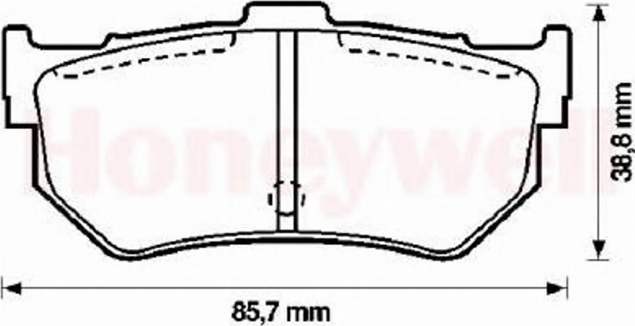 BENDIX 572133B - Гальмівні колодки, дискові гальма autocars.com.ua