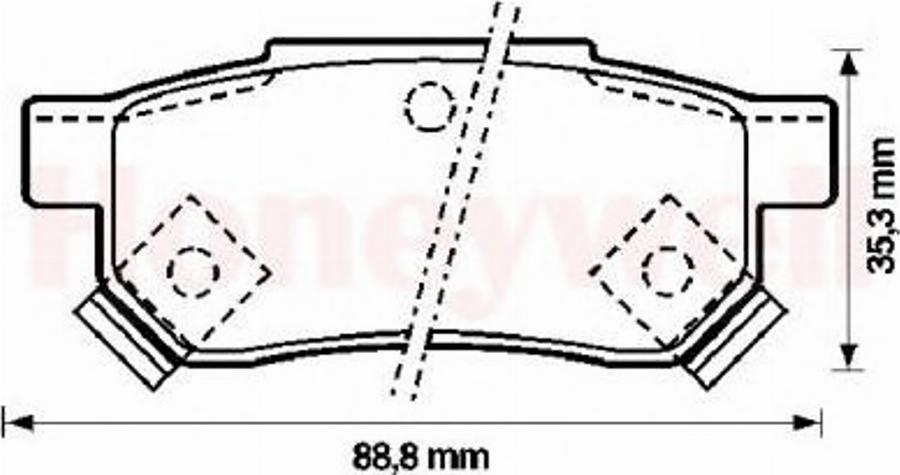 BENDIX 572136B - Гальмівні колодки, дискові гальма autocars.com.ua