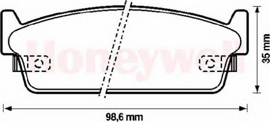 BENDIX 572153B - Тормозные колодки, дисковые, комплект avtokuzovplus.com.ua