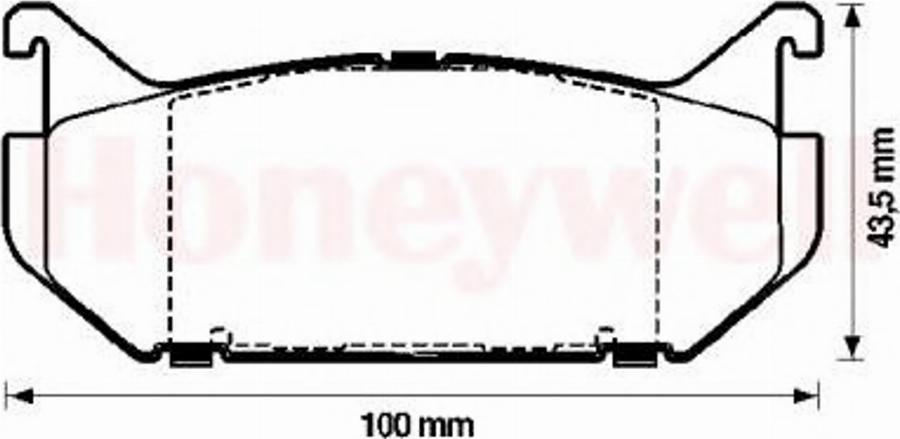 BENDIX 572161B - Тормозные колодки, дисковые, комплект avtokuzovplus.com.ua