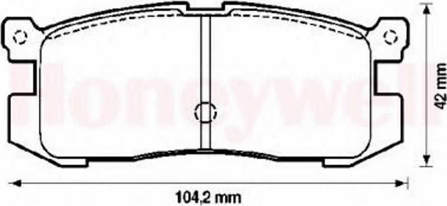 BENDIX 572169B - Тормозные колодки, дисковые, комплект autodnr.net