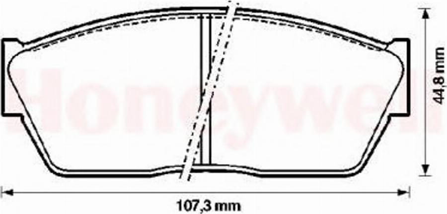 BENDIX 572180B - Тормозные колодки, дисковые, комплект avtokuzovplus.com.ua