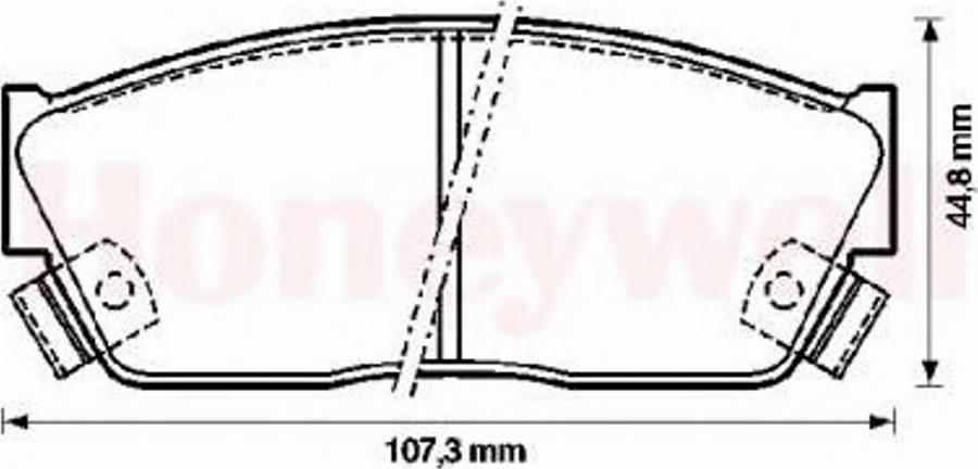 BENDIX 572181B - Тормозные колодки, дисковые, комплект autodnr.net