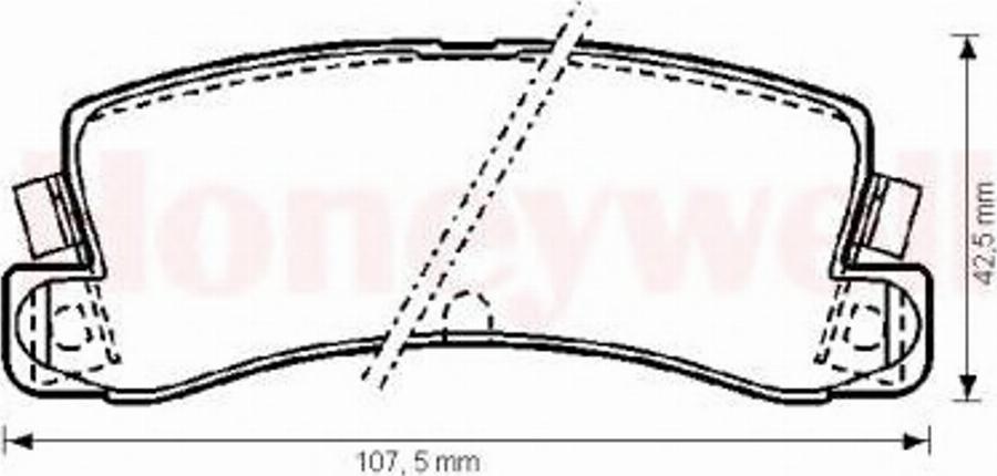 BENDIX 572182B - Тормозные колодки, дисковые, комплект autodnr.net