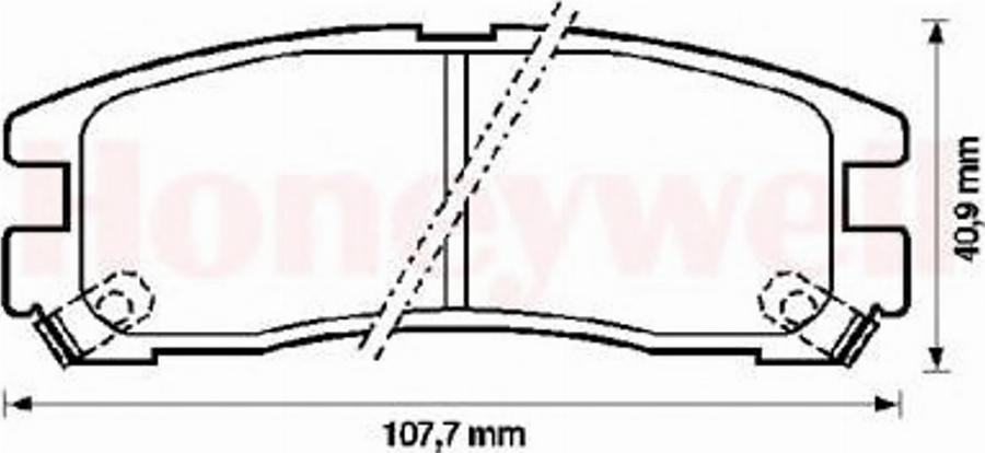 BENDIX 572186B - Тормозные колодки, дисковые, комплект avtokuzovplus.com.ua