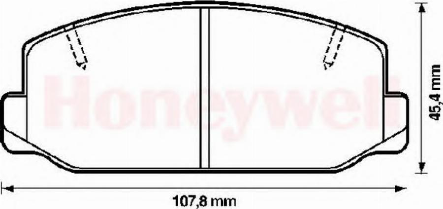 BENDIX 572192B - Тормозные колодки, дисковые, комплект autodnr.net